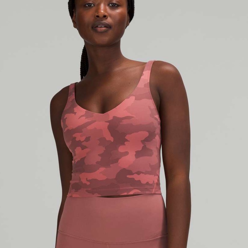 Lululemon Heritage 365 Camo Brier Rose Multi Align Tank
